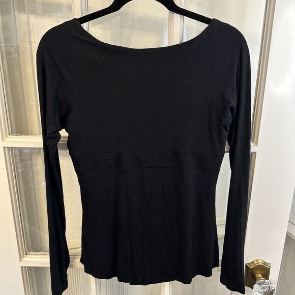 Armani Exchange Women's M Long Sleeve Black Top - Picture 6 of 10